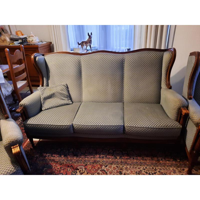 salon- sofa met 2 clubfauteuils
