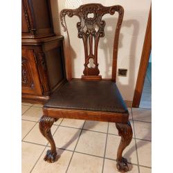Antieke massief eiken eetkamer