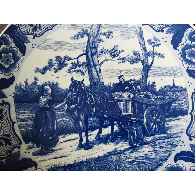 Wandborden in Delfts Blauw 390mm
