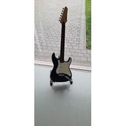 Gitaar Phoenix STC-33 zwart/wit met staander en hoes