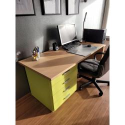 Jeugd Bed en Bureau met ladekast