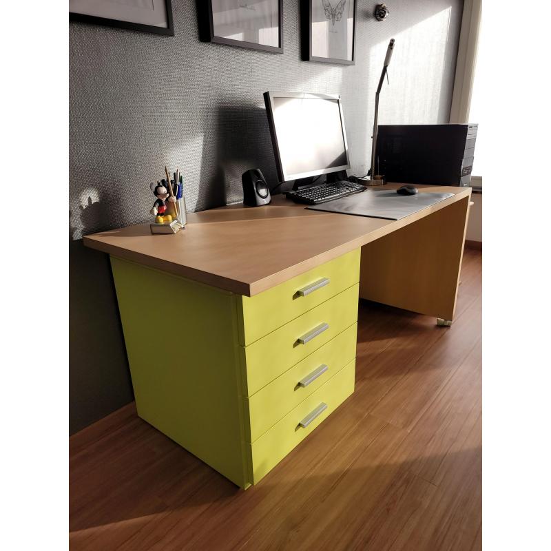 Jeugd Bed en Bureau met ladekast