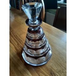 Art deco karaf kristal val saint lambert , vsl whiskey prune