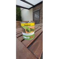 HOUTEN TUINSET TAFEL   6 STOELEN   2 OPKLAPBARE STOELEN