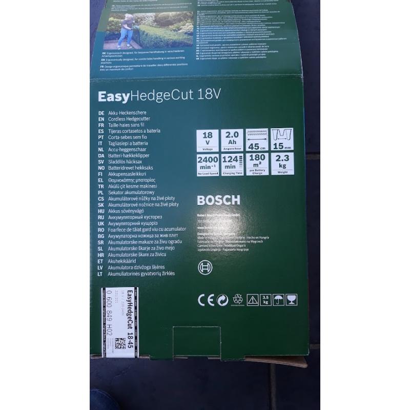 Nieuwe Bosch Heggenschaar op batterij