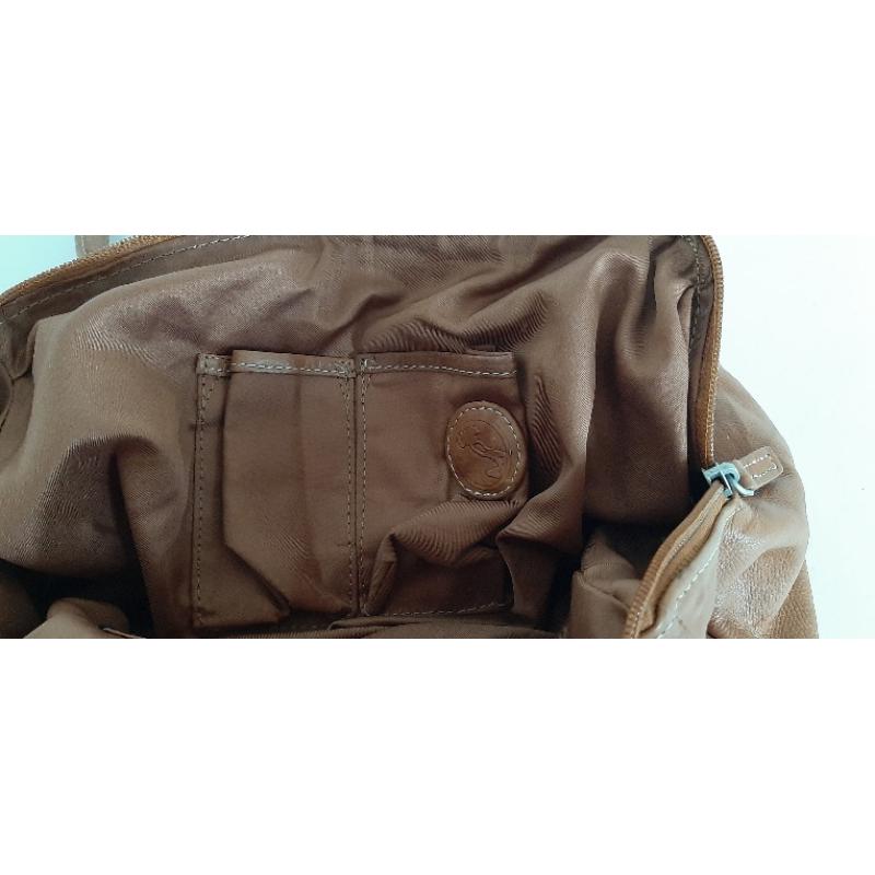 Italiaans leren, camelkleur tas.