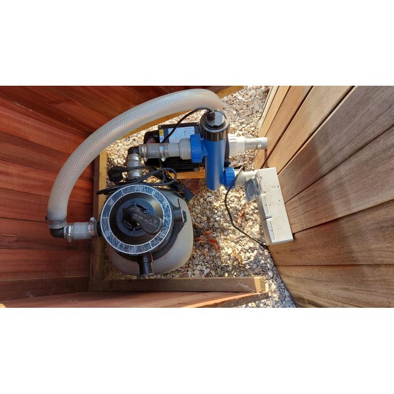 Luxe hottub 180 cm met geïntegreerde houtkachel