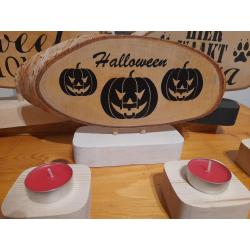 Stencil op decoratie met boomstam