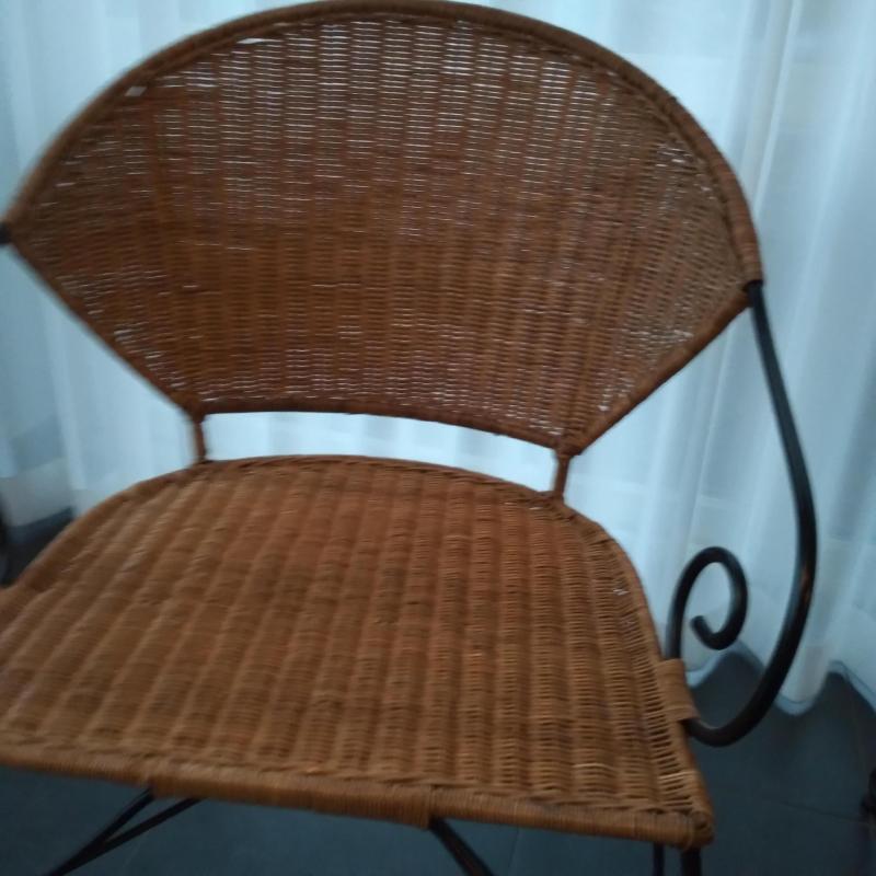Gietijzer Rieten Kuipstoelen