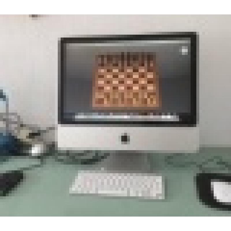 Te Koop een Niet Gebruikte 20 Inch iMac met 2 Ghz Intel Core 2 Duo 64 Bit Computer met Serienummer W88041YEX87 met 2 Ghz met draadloos internet.