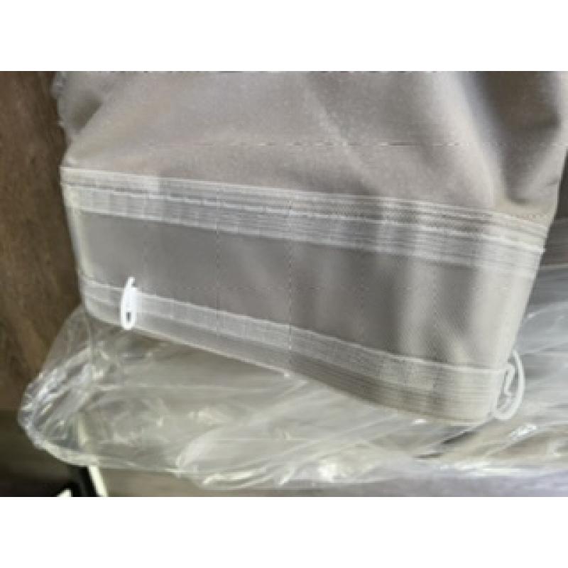 Wave gordijnen velours beige