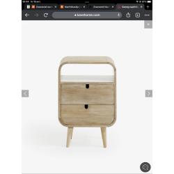 2 (twee) nieuwe nachtkastjes (niet gebruikt/geplaatst)