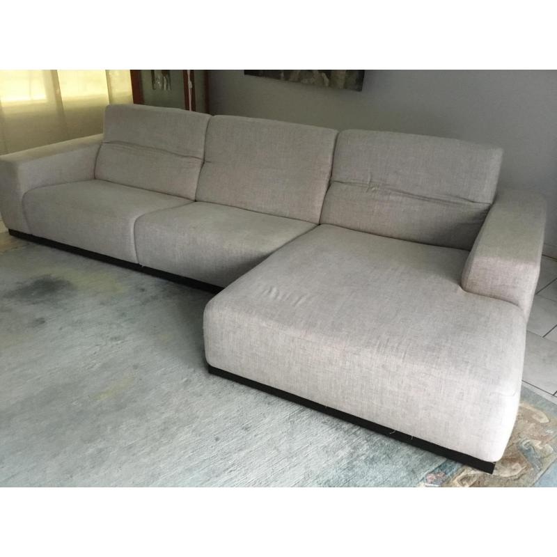 3-zit met chaise longue