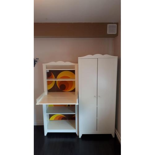 kinderkamer compleet: bed, kledingkast, commode/kast