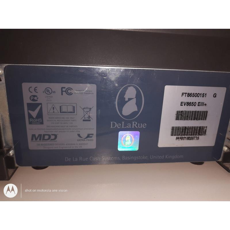 Money Counter EV8650 De la Rue
