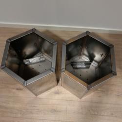 *NIEUW* Bloembak Cortenstaal 40x40x60 met verstelbare bodem
