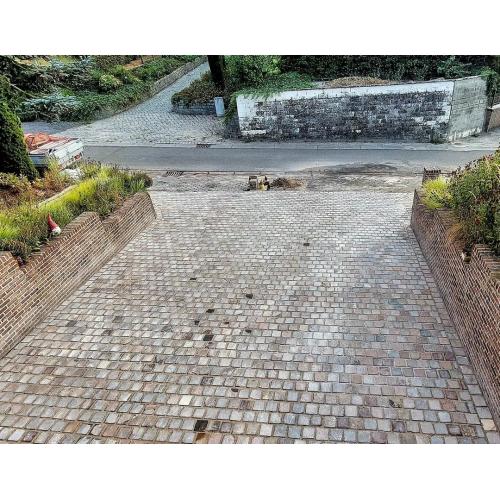 Platinnes voor terras Kandla 14 x 14 x 3 - 5 cm Gekliefd Natuurruw Mix