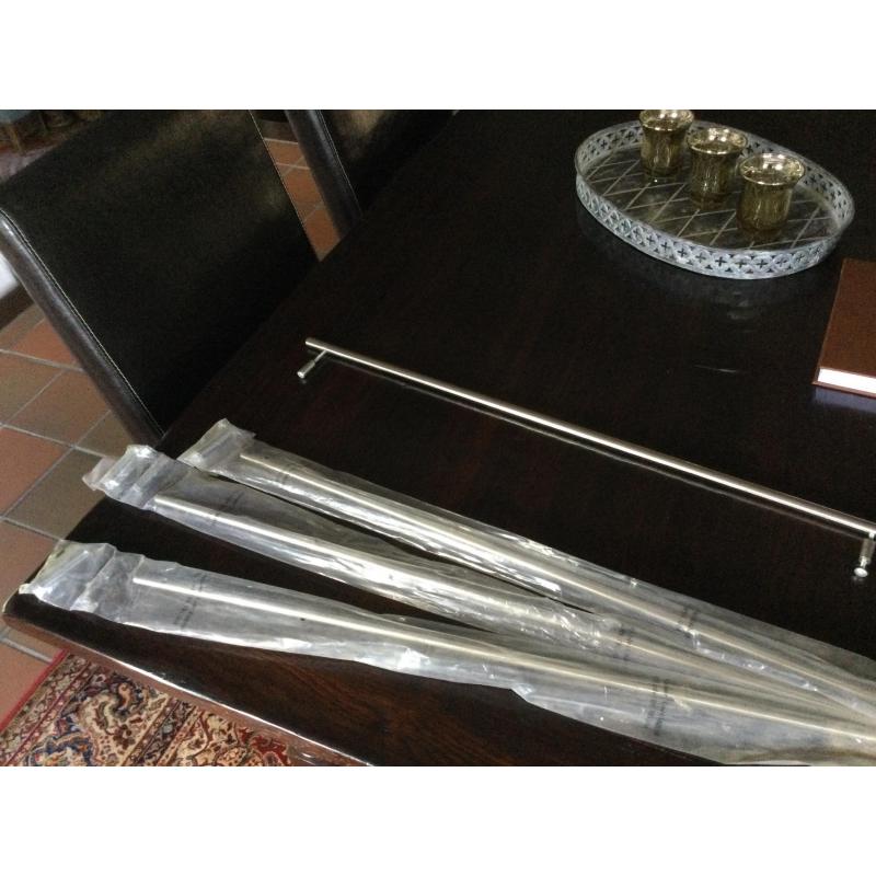 4 Handgrepen in inox voor lades 67 cm
