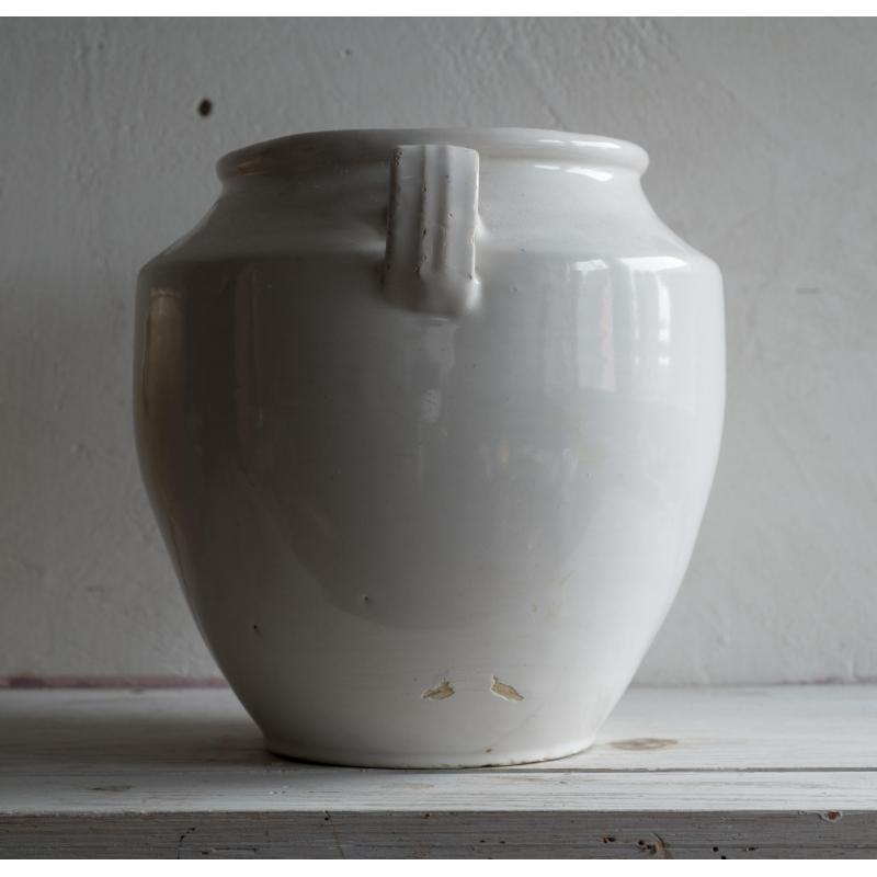 Witte Franse inmaak pot