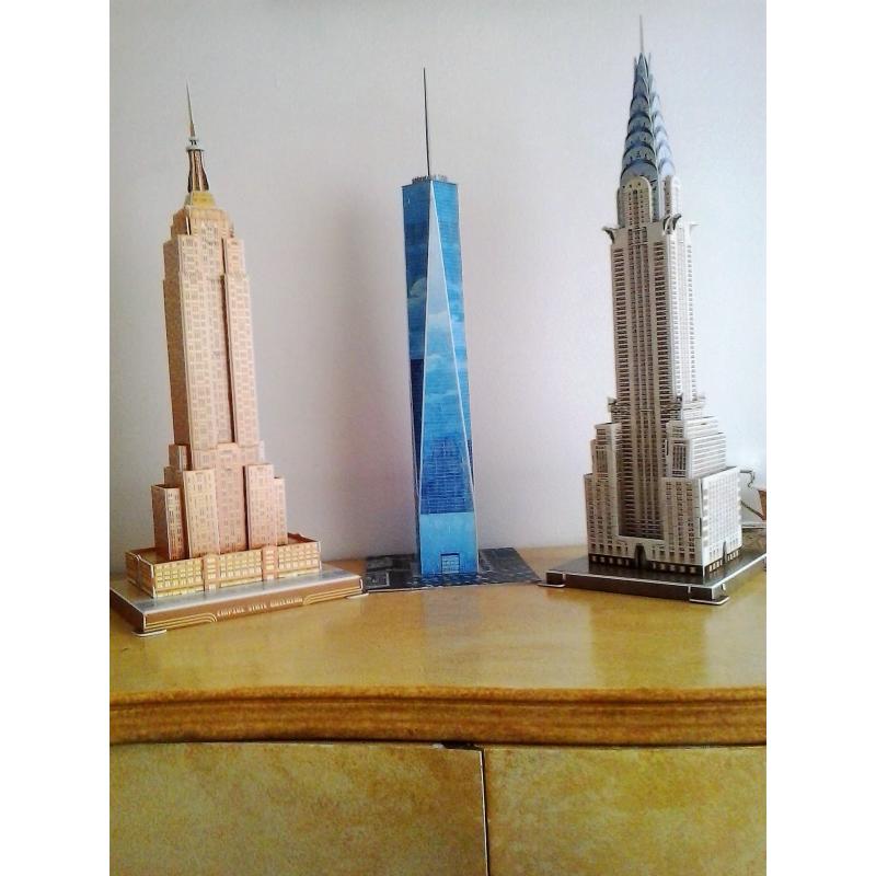 3D PUZZELS MOOISTE BOUWWERKEN NEW YORK (5 euro pst)
