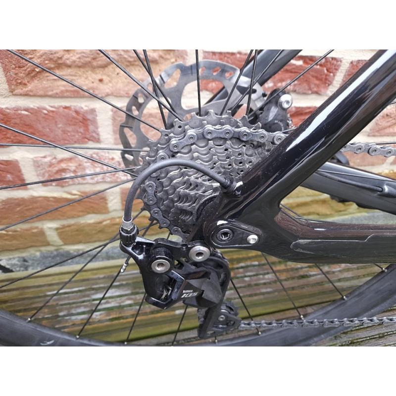 Bianchi Aria Aero 105 Disc, black/graphite full glossy (Framemaat 57cm)