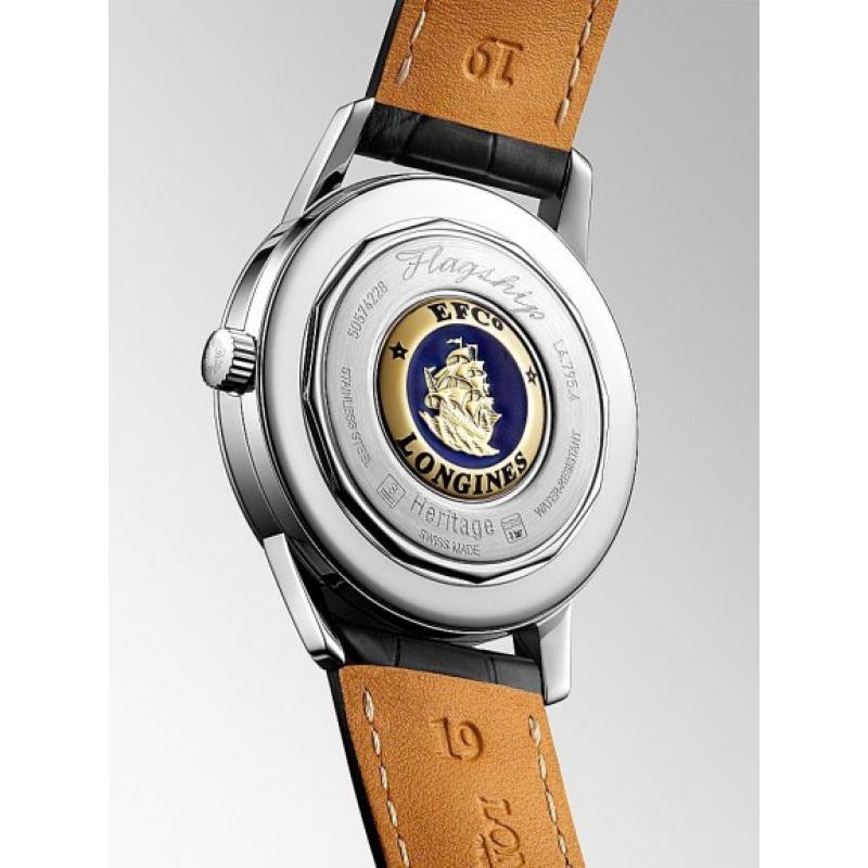 Longines Mens Flagship Heritage Automatic Watch L4.795.3.58.7