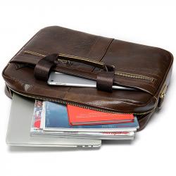 Partij Lederen Tassen 15"4  - Cognac x 20 en Zwart x 20