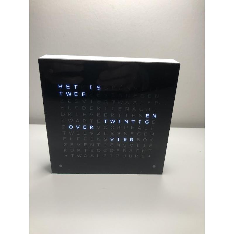 Woordklok 13 x 13 cm