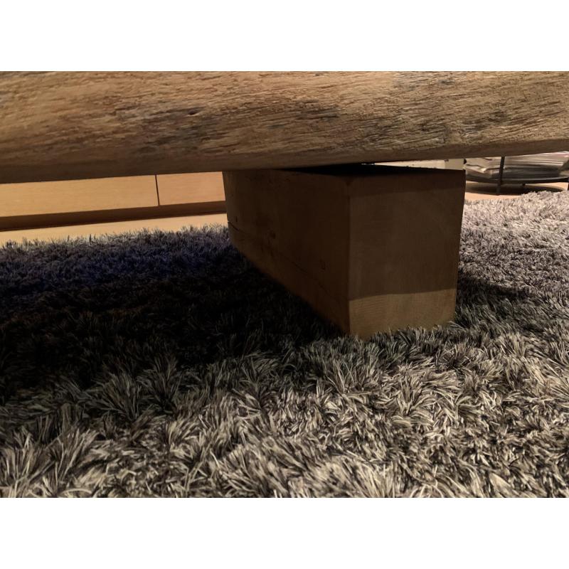 Boomstam salontafel Franse eik