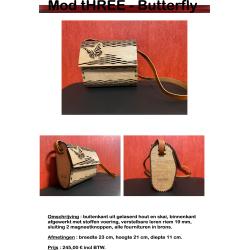 Houten handtas Cara-Cara Butterfly-Collection