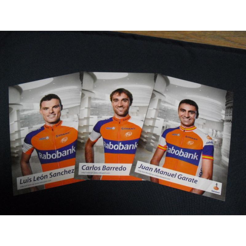 Te koop div.complete series foto's van wielrenners
