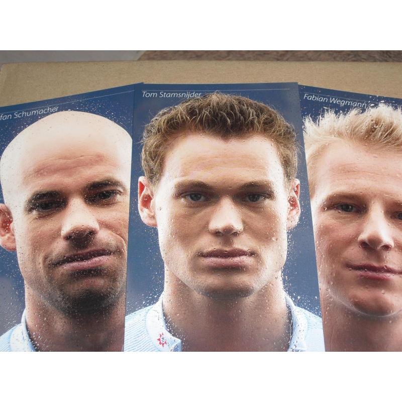Te koop div.complete series foto's van wielrenners