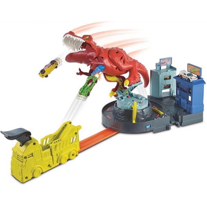 Hot Wheels City T-Rex Rampage Speelset – Racebaan