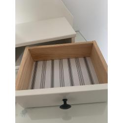 HEMNES Toilettafel met spiegel, wit100x50 cm