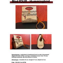 Houten handtas Cara-Cara Hummingbird-Collection
