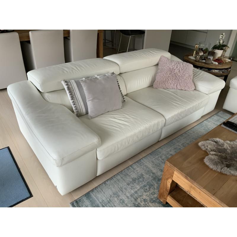 Witte lederen Salon