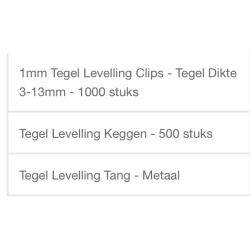 Keggen en clipsen plus tang