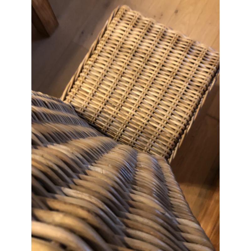 6 landelijke eetkamerstoelen