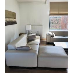 Modern lederen salon