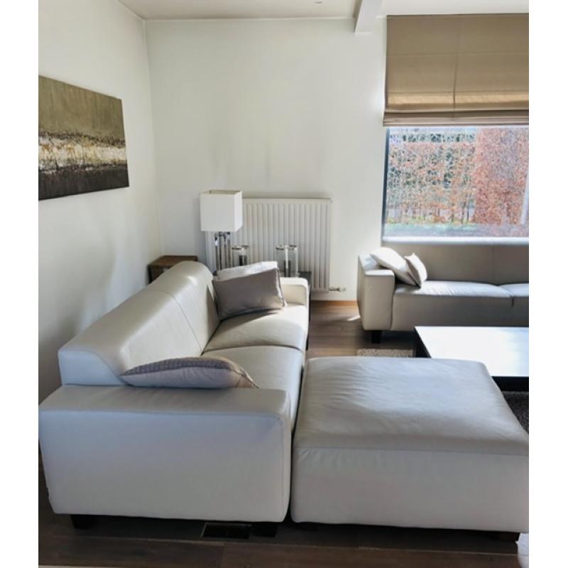Modern lederen salon