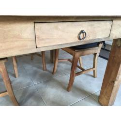 Teak houten tafel en stoelen