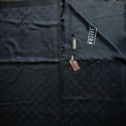 Louis Vuitton Monogram Black on Black sjaal nieuw