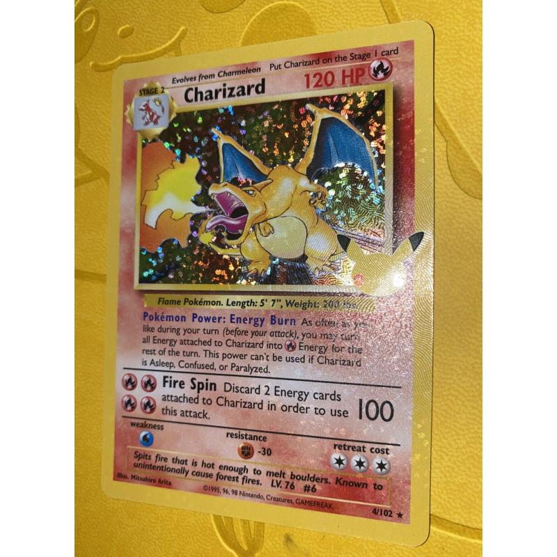 Charizard Pokemon Celebrations 25th Anniversary 4/102 Holo Rare