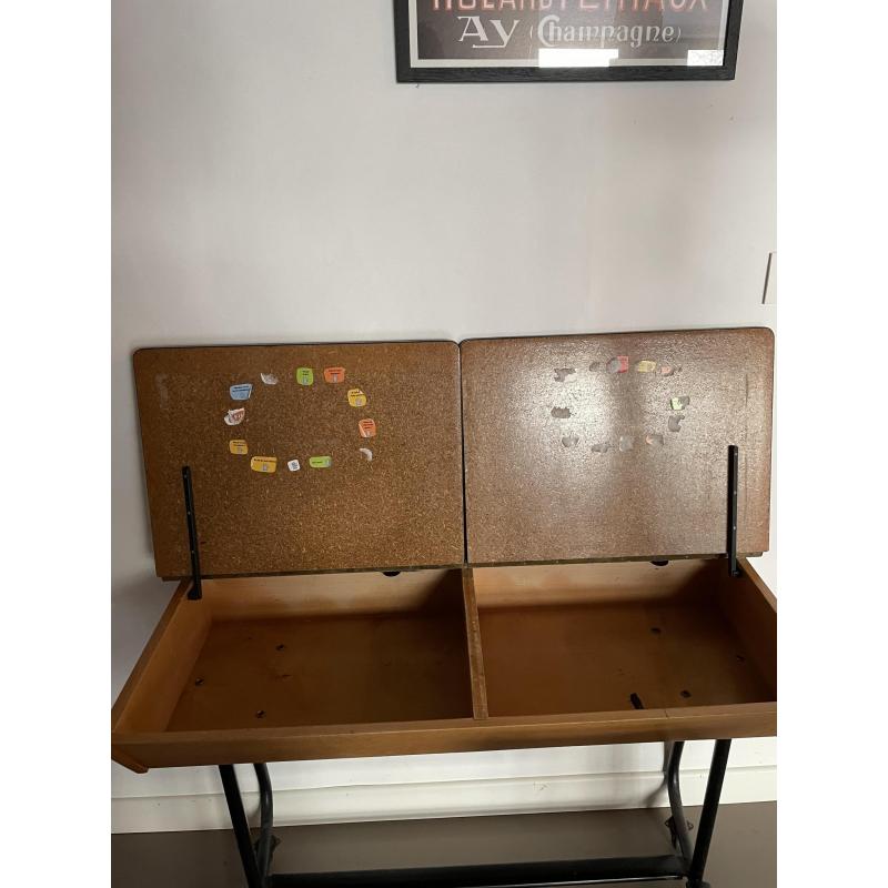 Retro schoolbankje