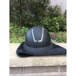 Harry's Horse Cap Royal Matt - Black & Silver - 55-57cm