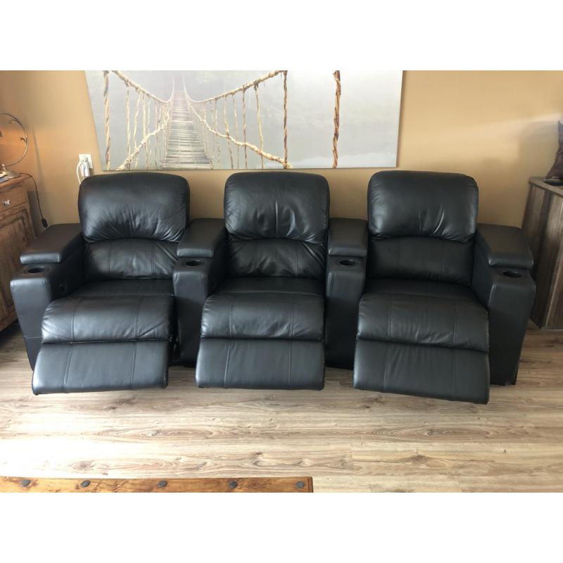 “De ROMA” 3-ZITS gebogen Home Cinema seats, bioscoopzetel