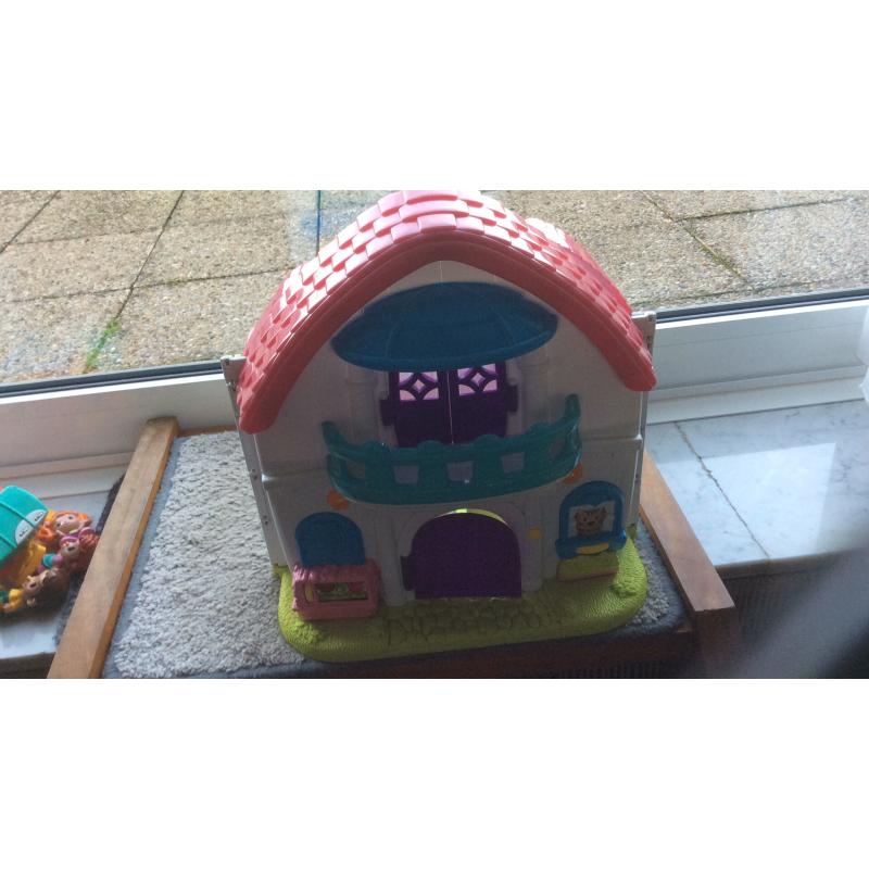Openklapbaar Speel-poppenhuisje