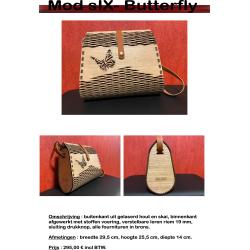 Houten handtas Cara-Cara Butterfly-Collection