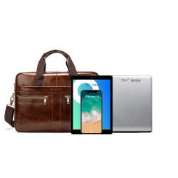 Partij Lederen Tassen 15"4  - Cognac x 20 en Zwart x 20