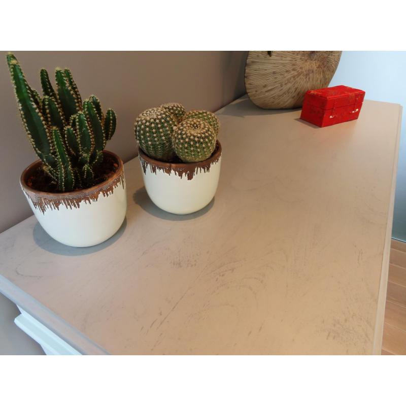 Nieuwe Gerestaureerde Muntgroene Dressoir in Hardhout